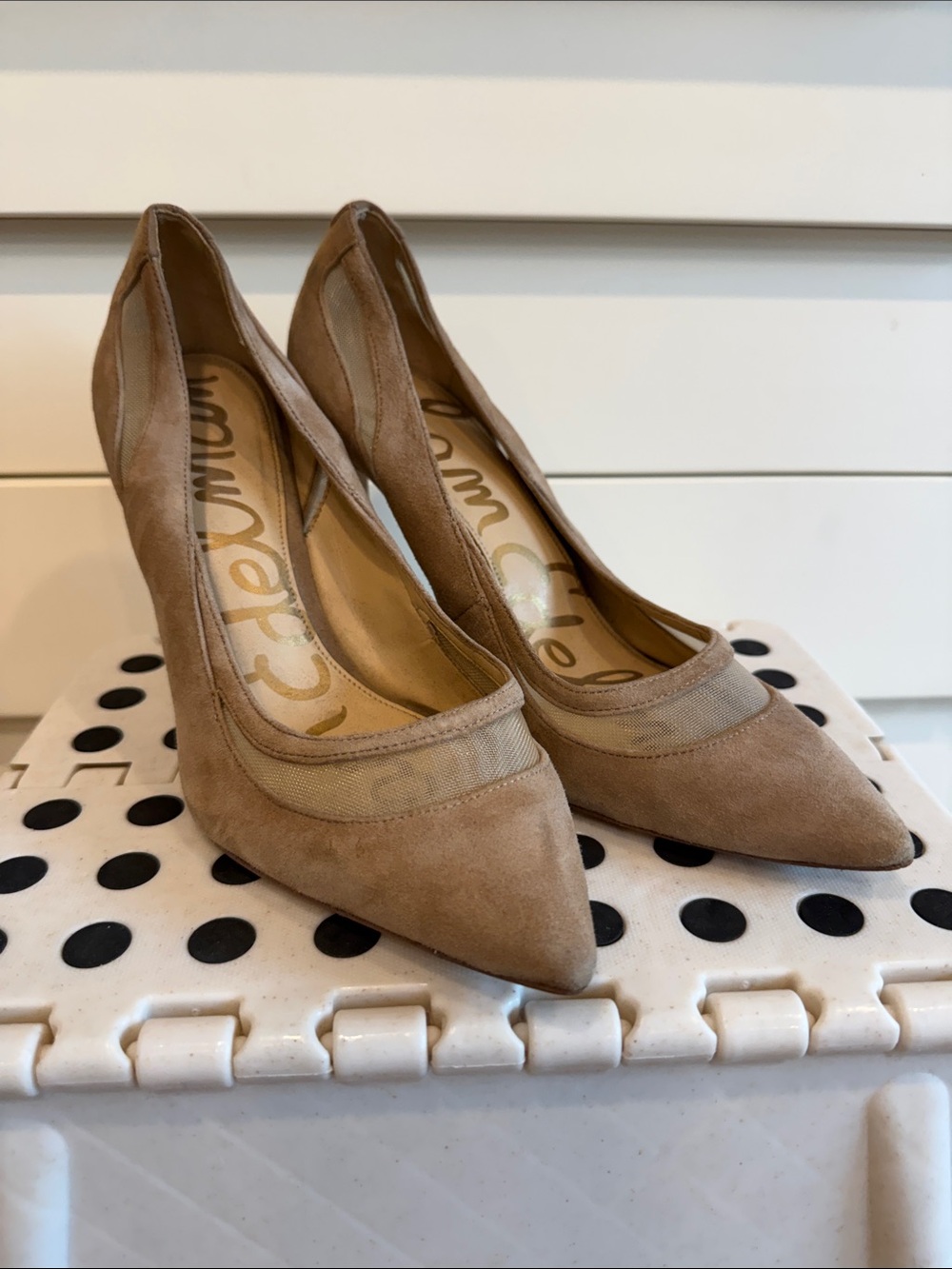 Sam Edelman Nixon Suede and Mesh Pumps